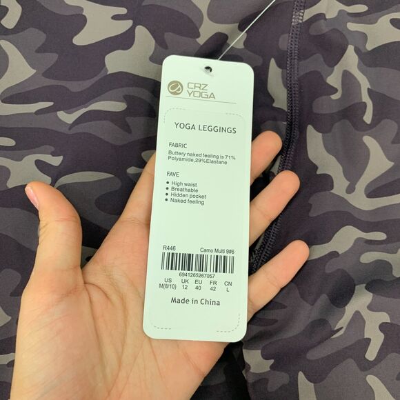 CRZ Yoga Legging Women M Medium Camo Lightweight Naked Feelings High Waist Pant - Picture 8 of 10